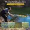 Floating Weed Lake Rake 36' Aquatic Pond Weed Cutter with Foam Floats